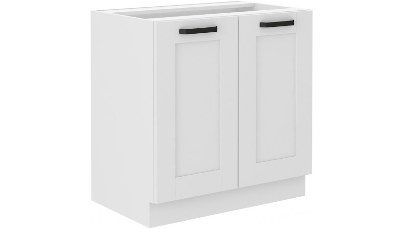 LUNA 80 D 2F BB pastatoma spintelė balta balta