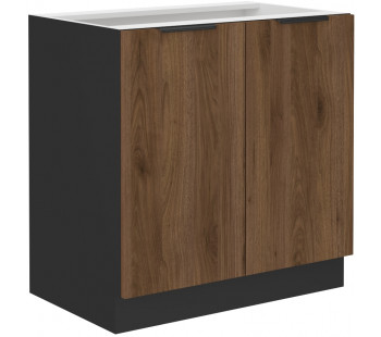 MONZA 80 D 2F BB pastatoma spintelė juoda