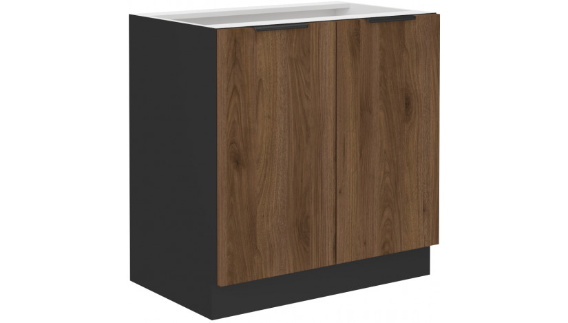 MONZA 80 D 2F BB pastatoma spintelė juoda