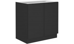 SIENA 80 D 2F BB pastatoma spintelė juoda