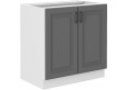 Stilo 80 D 2F BB pastatoma spintelė Dustgrey balta