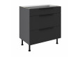 ARIA BL/ANT 80 D 3S BB PREMIUM pastatoma spintelė su stalčiais 