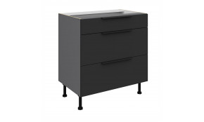 ARIA BL/ANT 80 D 3S BB PREMIUM pastatoma spintelė su stalčiais 