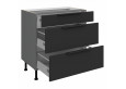 ARIA BL/ANT 80 D 3S BB PREMIUM pastatoma spintelė su stalčiais 