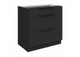 ARIA BL/BL 80 D 3S BB PREMIUM pastatoma spintelė su stalčiais 
