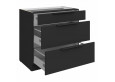 ARIA BL/BL 80 D 3S BB PREMIUM pastatoma spintelė su stalčiais 