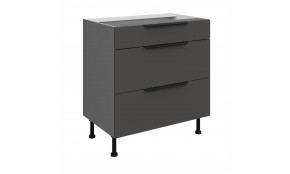 ARIA GR/ANT 80 D 3S BB PREMIUM pastatoma spintelė su stalčiais 