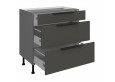 ARIA GR/ANT 80 D 3S BB PREMIUM pastatoma spintelė su stalčiais 