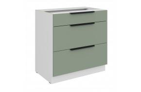 ARIA SA/WH 80 D 3S BB PREMIUM pastatoma spintelė su stalčiais 