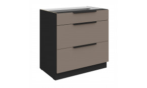 ARIA TA/BL 80 D 3S BB PREMIUM pastatoma spintelė su stalčiais 