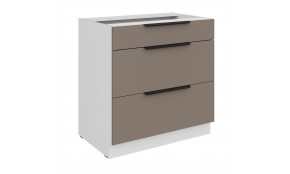 ARIA TA/WH 80 D 3S BB PREMIUM pastatoma spintelė su stalčiais 