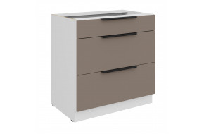 ARIA TA/WH 80 D 3S BB PREMIUM pastatoma spintelė su stalčiais 