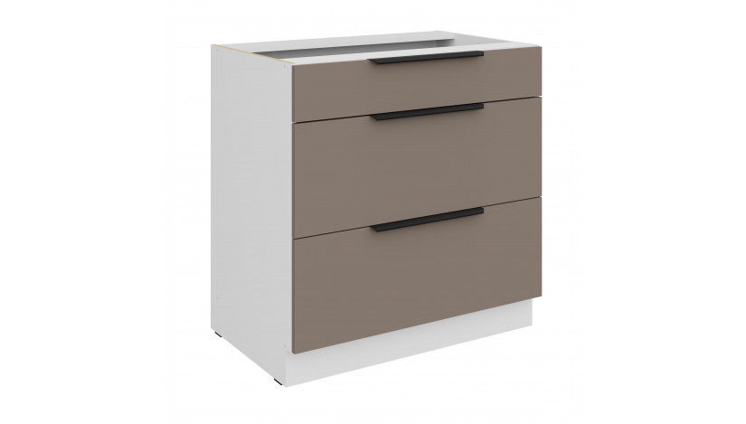 ARIA TA/WH 80 D 3S BB PREMIUM pastatoma spintelė su stalčiais 