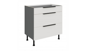 ARIA WH/ANT 80 D 3S BB PREMIUM pastatoma spintelė su stalčiais 