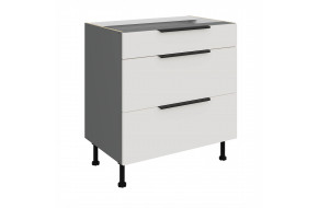 ARIA WH/ANT 80 D 3S BB PREMIUM pastatoma spintelė su stalčiais 