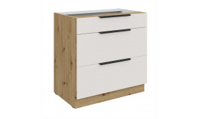 ARIA WH/AR 80 D 3S BB PREMIUM pastatoma spintelė su stalčiais 