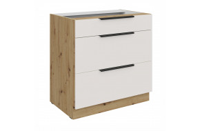 ARIA WH/AR 80 D 3S BB PREMIUM pastatoma spintelė su stalčiais 