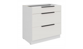 ARIA WH/WH 80 D 3S BB PREMIUM pastatoma spintelė su stalčiais 