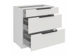 ARIA WH/WH 80 D 3S BB PREMIUM pastatoma spintelė su stalčiais 