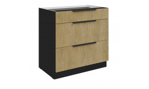 CREMONA BL 80 D 3S BB PREMIUM pastatoma spintelė su stalčiais 