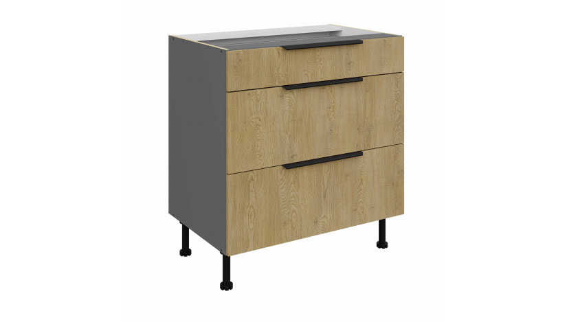 CREMONA ANT 80 D 3S BB PREMIUM pastatoma spintelė su stalčiais 