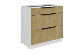 CREMONA WH 80 D 3S BB PREMIUM pastatoma spintelė su stalčiais 