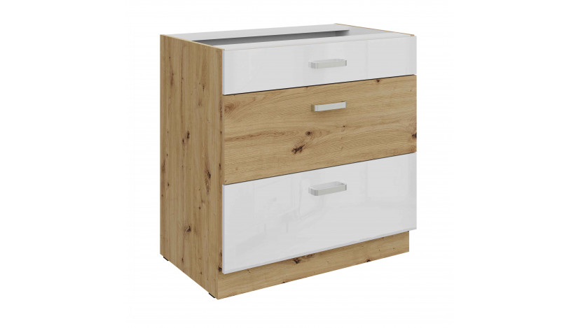 ARTISAN Balta 80 D 3S BB pastatoma spintelė su stalčiais PREMIUM