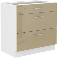 LARA 80 D 3S BB pastatoma spintelė su stalčiais cappuccino