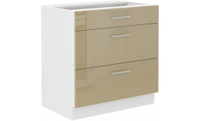 LARA 80 D 3S BB pastatoma spintelė su stalčiais cappuccino
