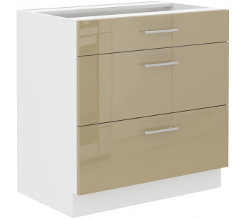LARA 80 D 3S BB pastatoma spintelė su stalčiais cappuccino
