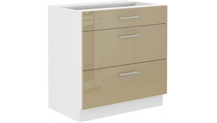 LARA 80 D 3S BB pastatoma spintelė su stalčiais cappuccino