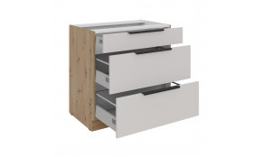 SOLEA 80 D 3S BB PREMIUM pastatoma spintelė su stalčiais 