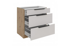 SOLEA 80 D 3S BB PREMIUM pastatoma spintelė su stalčiais 