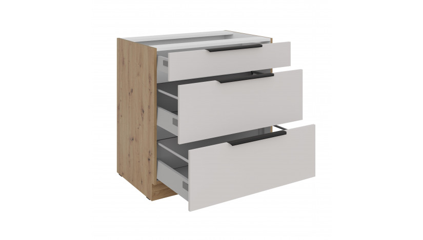 SOLEA 80 D 3S BB PREMIUM pastatoma spintelė su stalčiais 