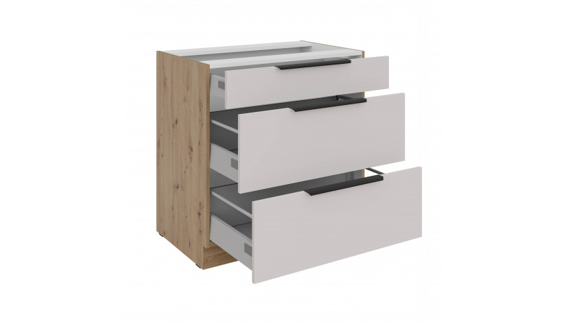 SOLEA 80 D 3S BB PREMIUM pastatoma spintelė su stalčiais 