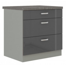 Grey 80 D 3S BB pastatoma spintelė su stalčiais