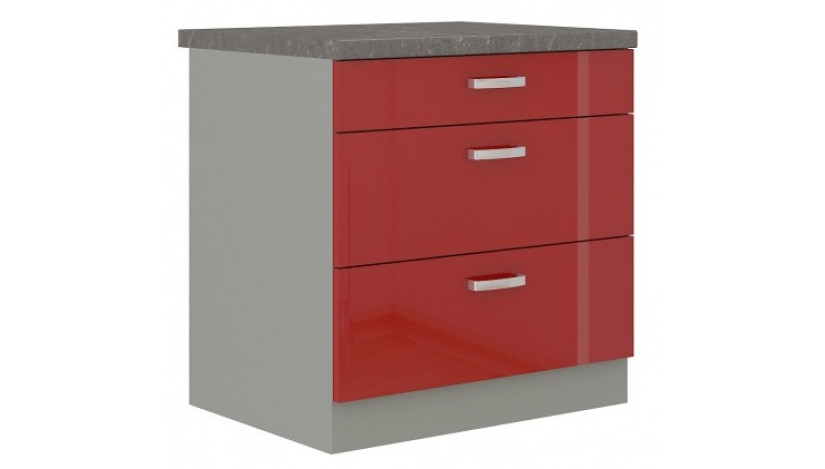 Rose 80 D 3S BB pastatoma spintelė su stalčiais