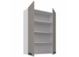 LUNA 80 G-108 2F Claygrey Balta pakabinama spintelė