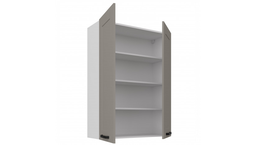 LUNA 80 G-108 2F Claygrey Balta pakabinama spintelė