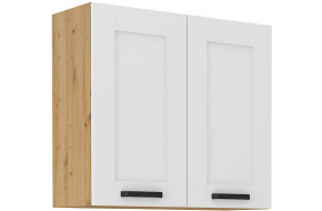 LUNA 80 G-72 2F pakabinama spintelė Balta Artisan