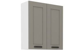 LUNA 80 G-90 2F Pakabinama Spintelė 90 cm Claygrey Balta