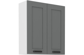 LUNA 80 G-90 2F Pakabinama Spintelė 90 cm Dustgrey Balta