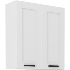 LUNA 80 G-90 2F Pakabinama Spintelė 90 cm balta balta
