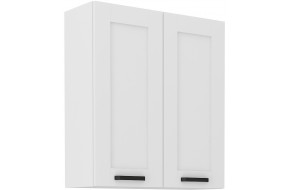 LUNA 80 G-90 2F Pakabinama Spintelė 90 cm balta balta