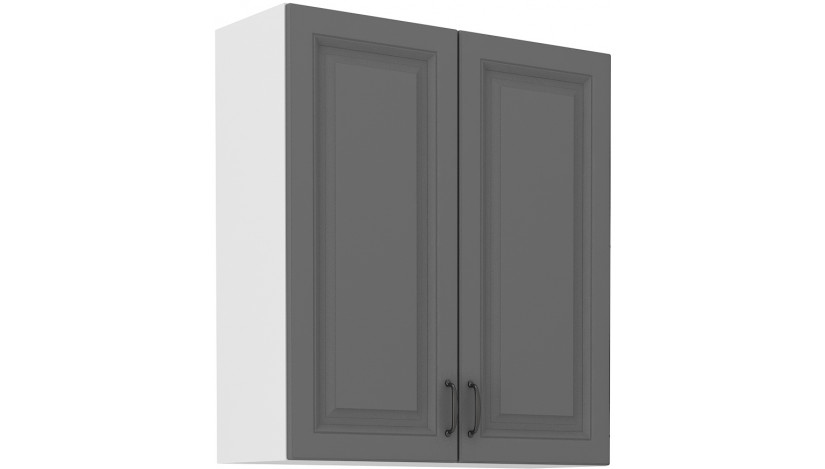 Stilo 80 G-90 2F Pakabinama Spintelė 90 cm Dustgrey balta