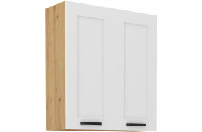 LUNA 80 G-90 2F Pakabinama Spintelė 90 cm Balta Artisan