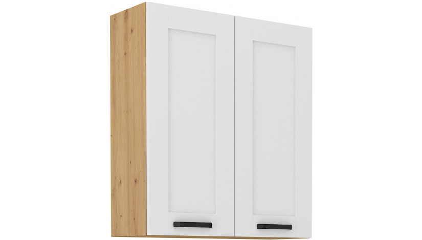 LUNA 80 G-90 2F Pakabinama Spintelė 90 cm Balta Artisan