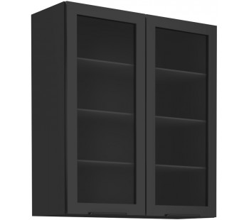 SIENA 80 GS-90 2Fpakabinama spintelė juoda SIENA 80 GS-90 2Fpakabinama spintelė juoda
