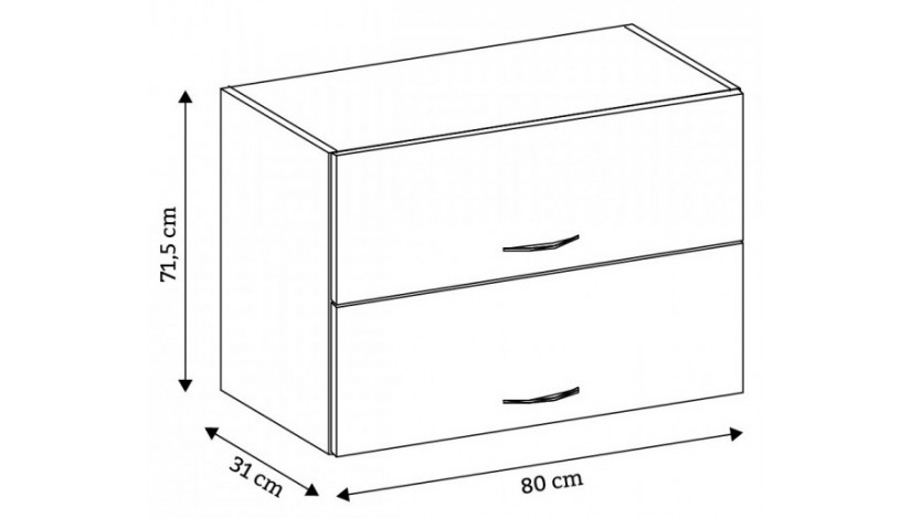 Bianka 80 Gu-72 pakabinama spintelė