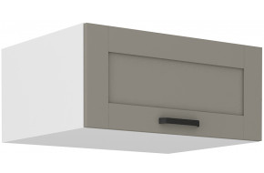 LUNA 80 NAGU-36 1F antresolinė spintelė 57 cm gylis Claygrey Balta